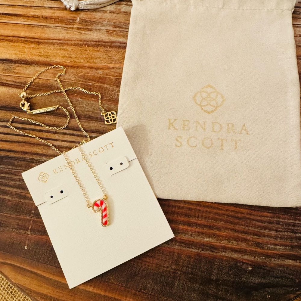 New! Kendra Scott Candy Cane Necklace with Dust Bag - Picture 2 of 6